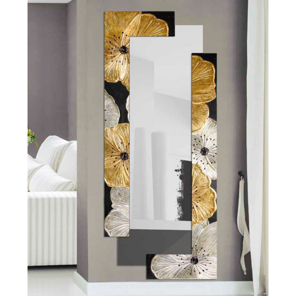 Италианско стенно огледало, PETUNIA ORO SCOMPOSTA от Pintdecor
