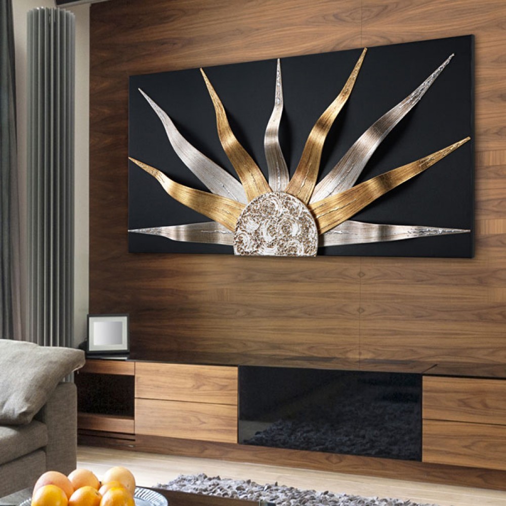 Италианско пано с релефни орнаменти, SOLAR STORM от Pintdecor
