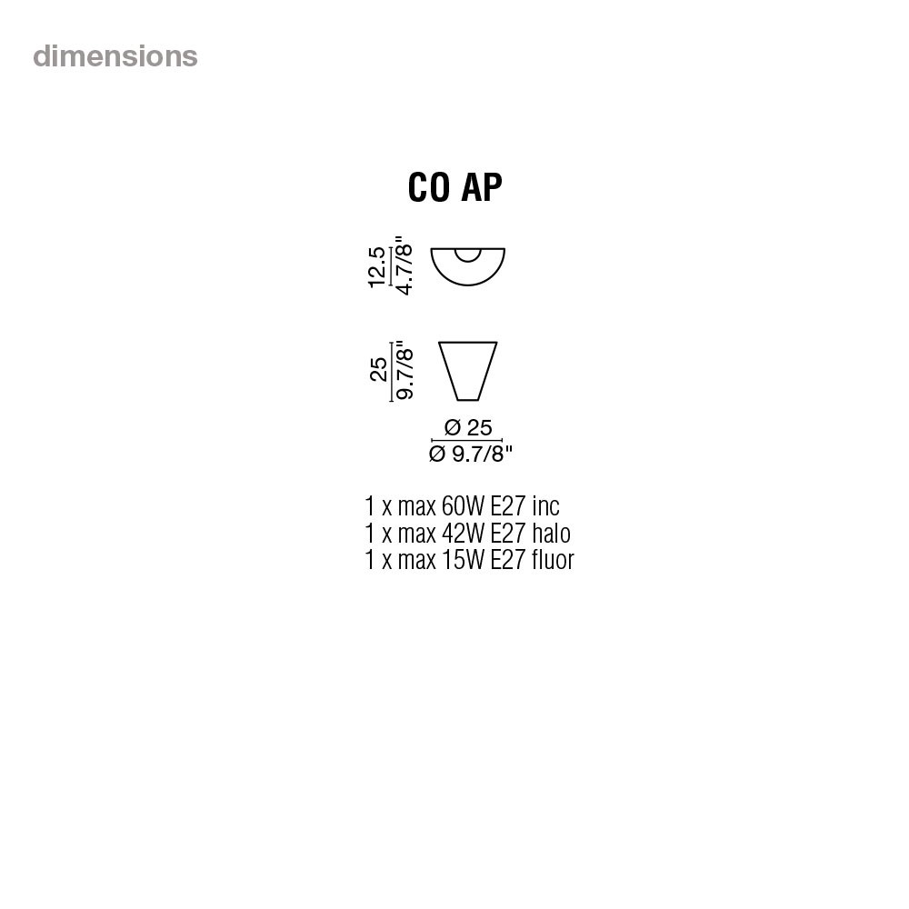 CO AP - Модерен аплик, серия MLAMPSHADE