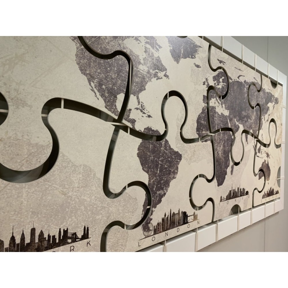 Италианско пано за стена, CITY PUZZLE от Pintdecor 