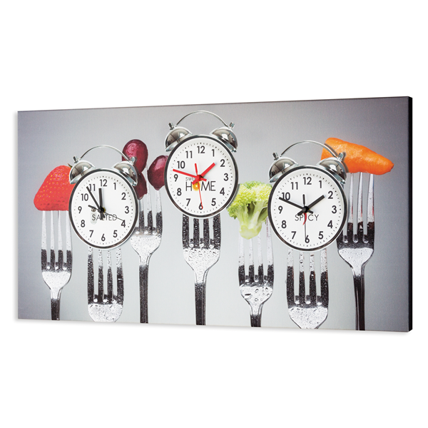 HORLOGE de CUISINE - Модерен стенен принт часовник