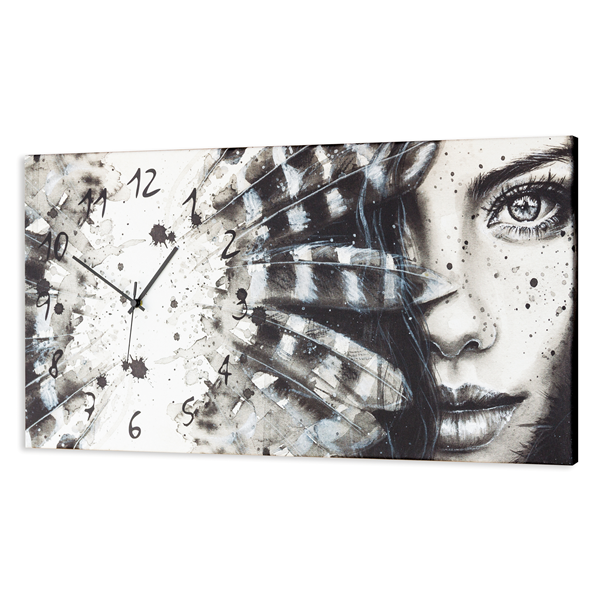 Италиански стенен принт часовник, CHEROKEE GIRL от Pintdecor