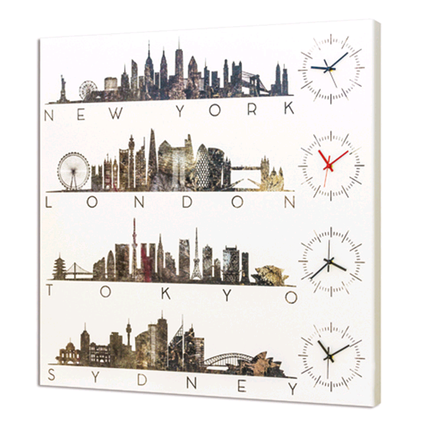 LONDON TIME - Модерен стенен принт часовник
