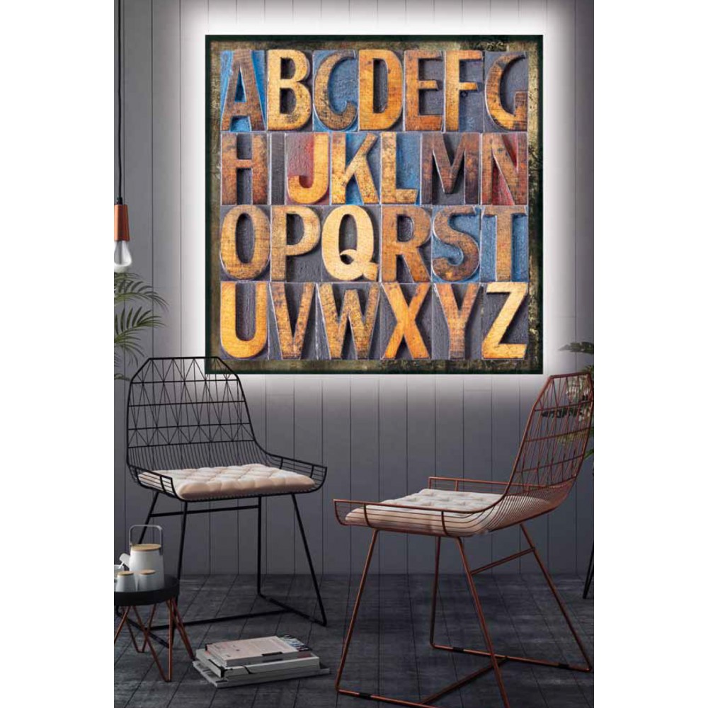Модерно италианско LED пано, LETTERE di LEGNO от Pintdecor