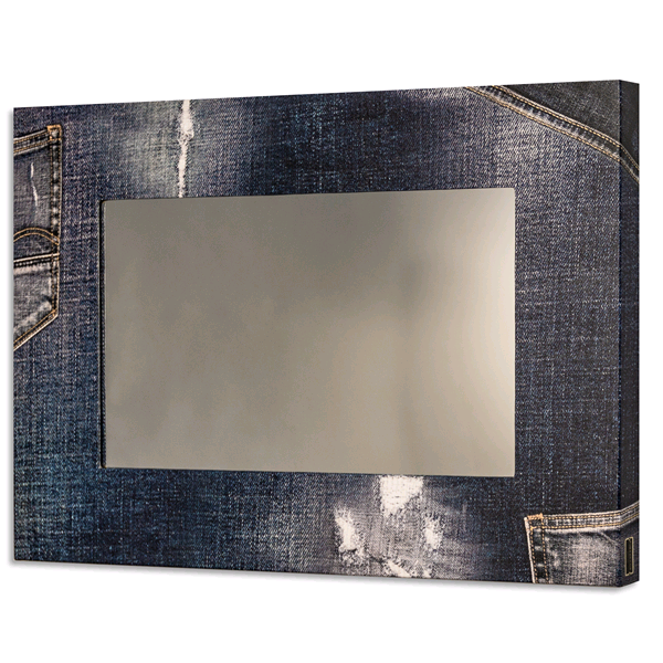Модерно интериорно принт огледало, JEANS от Pintdecor
