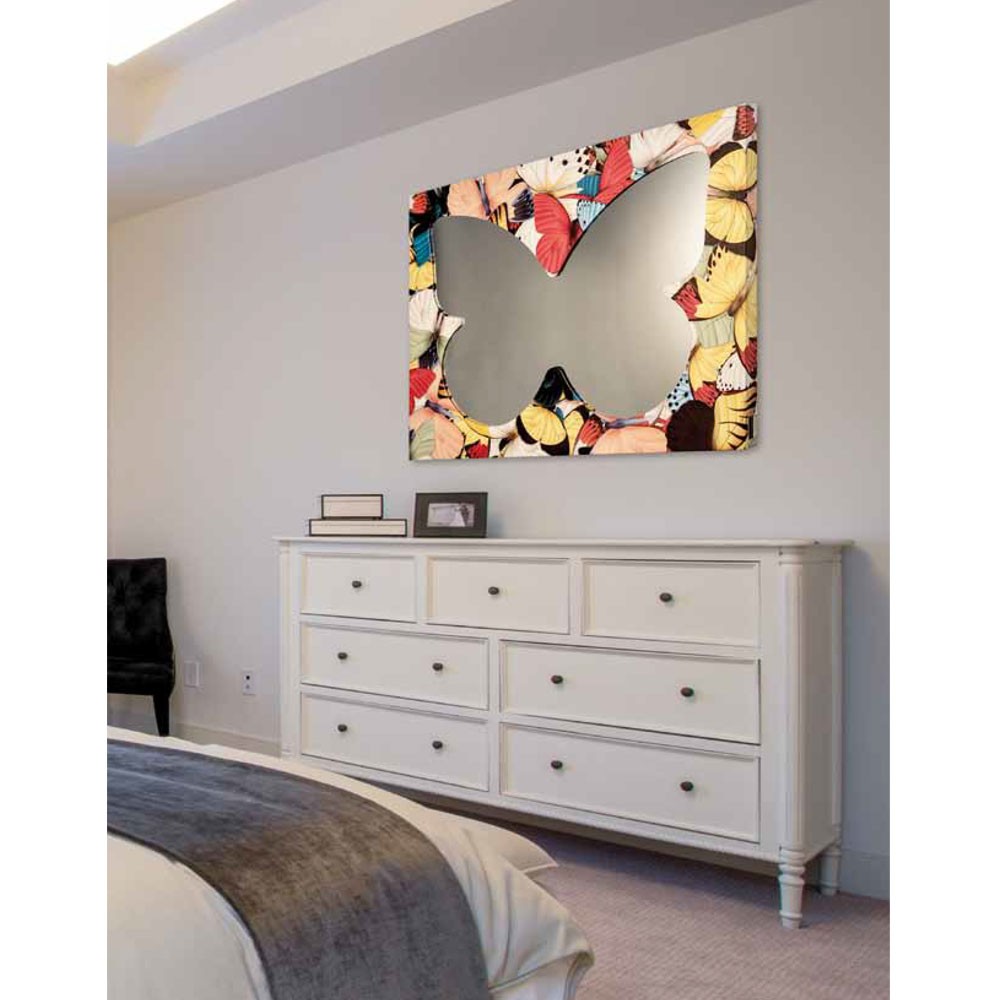 Италианско стенно принт огледало, FARFALLE COLORATE от Pintdecor