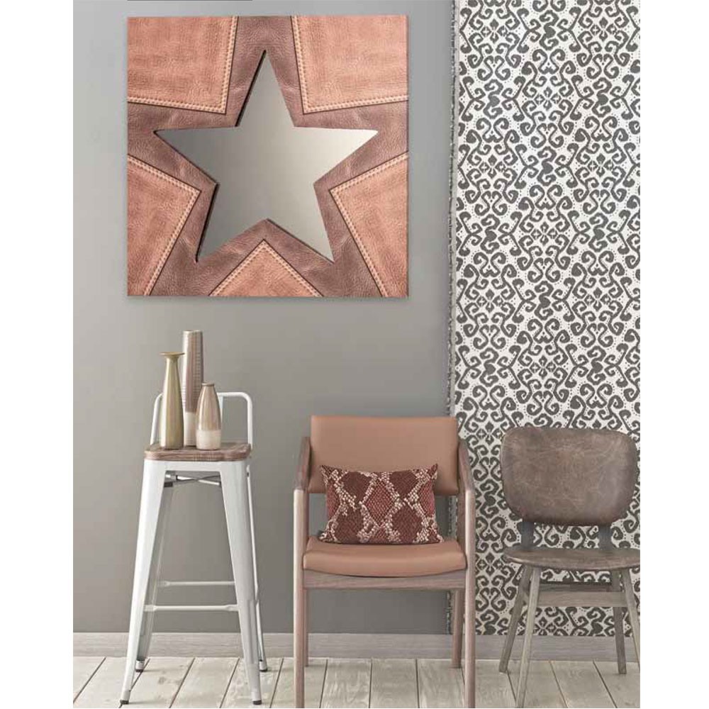Стенно принт огледало, DOPPIO CUOIO от Pintdecor