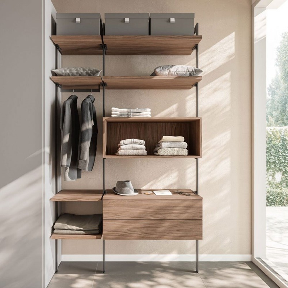 Tratto Walk-in – Италиански гардероб с отворена гардеробна зона